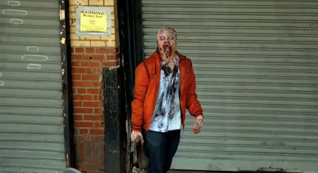 Zombie Experiment NYC - Walker (Photo credit: AMC)
